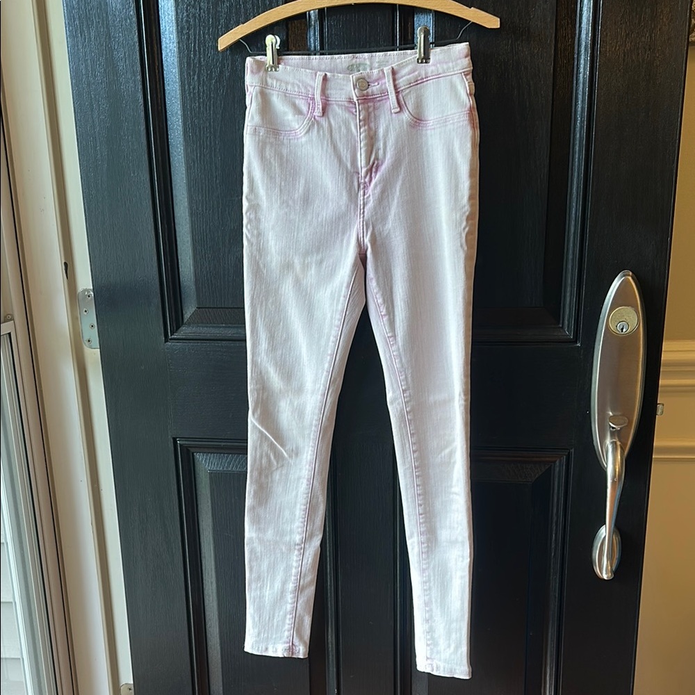 Old Navy Stylish Acid Washed Pink Ballerina Jeggings Girls - Sz. 16